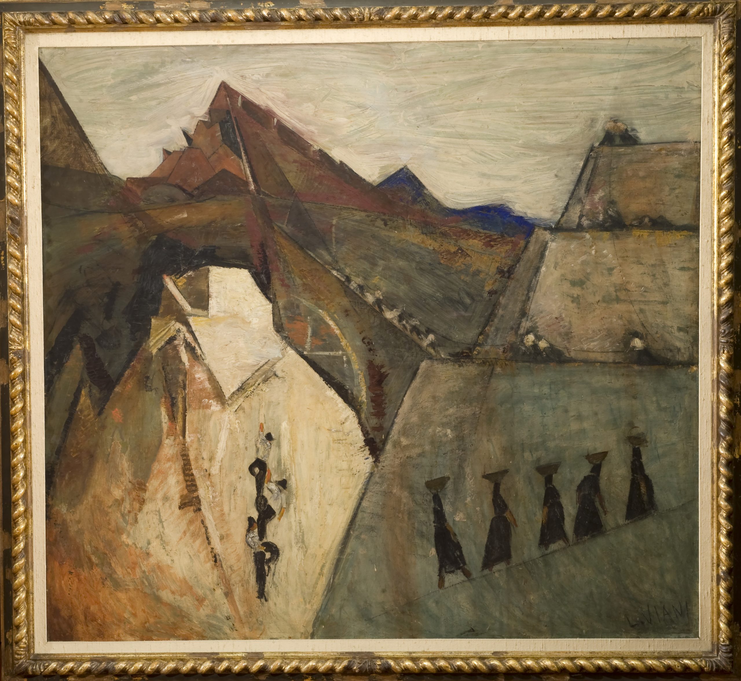 Viani Lorenzo Viareggio 1882 Ostia 1936 Le Apuane olio su tavola inv 5048333 _LEN5087